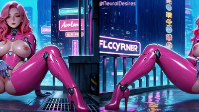 Cover for 'Cyberpunk Temptress (Side-By-Side VR) ~ AI-Generated'