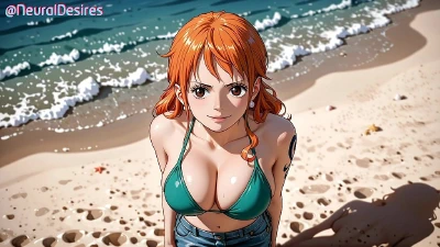 Cover for 'Nami - One Piece (Parody) ~ AI-Generated'