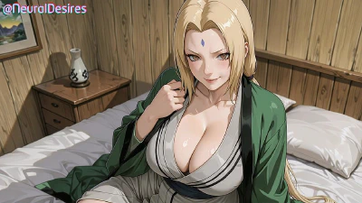 Cover for 'Tsunade’S Forbidden Jutsu Is Between Her Thighs (PARODY) - AI-Generated'