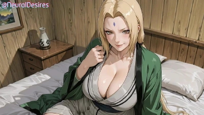 Cover for 'Tsunade’S Forbidden Jutsu Is Between Her Thighs (PARODY) - AI-Generated'