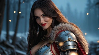 Blade And Beauty In The Frozen Night