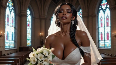 Cover for 'Ebony Bride Fucked In Church ~ AI-Generated'